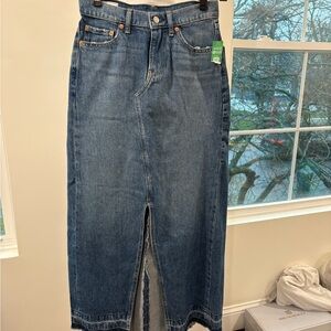 GAP Indigo Maxi Denim Skirt